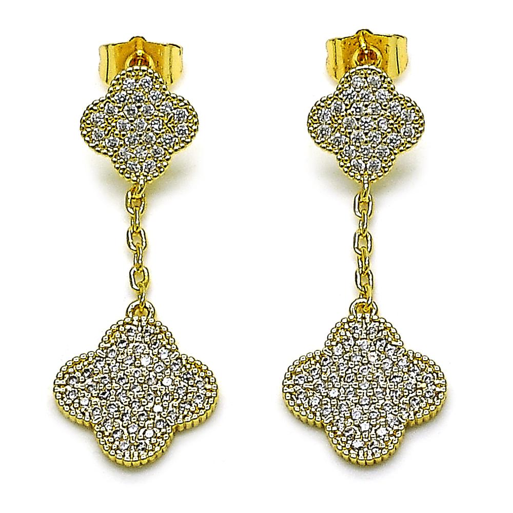 Aretes dorados gold filled 18 kt