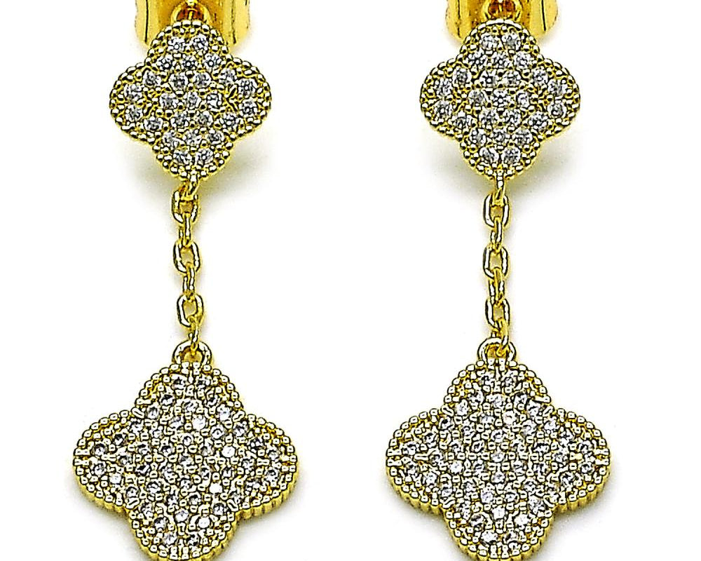 Aretes dorados gold filled 18 kt