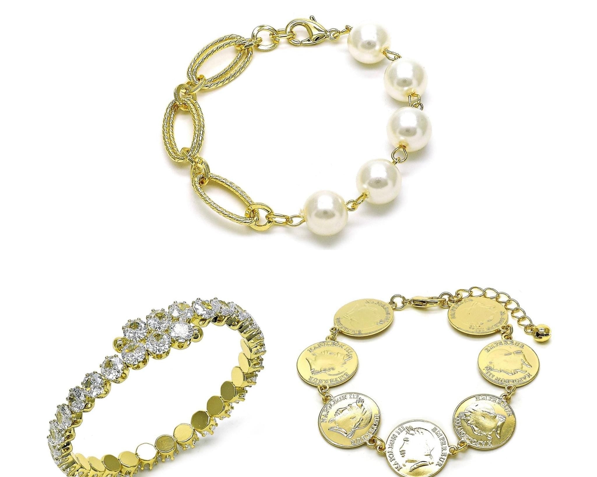 Brazaletes gold filled 18 kt