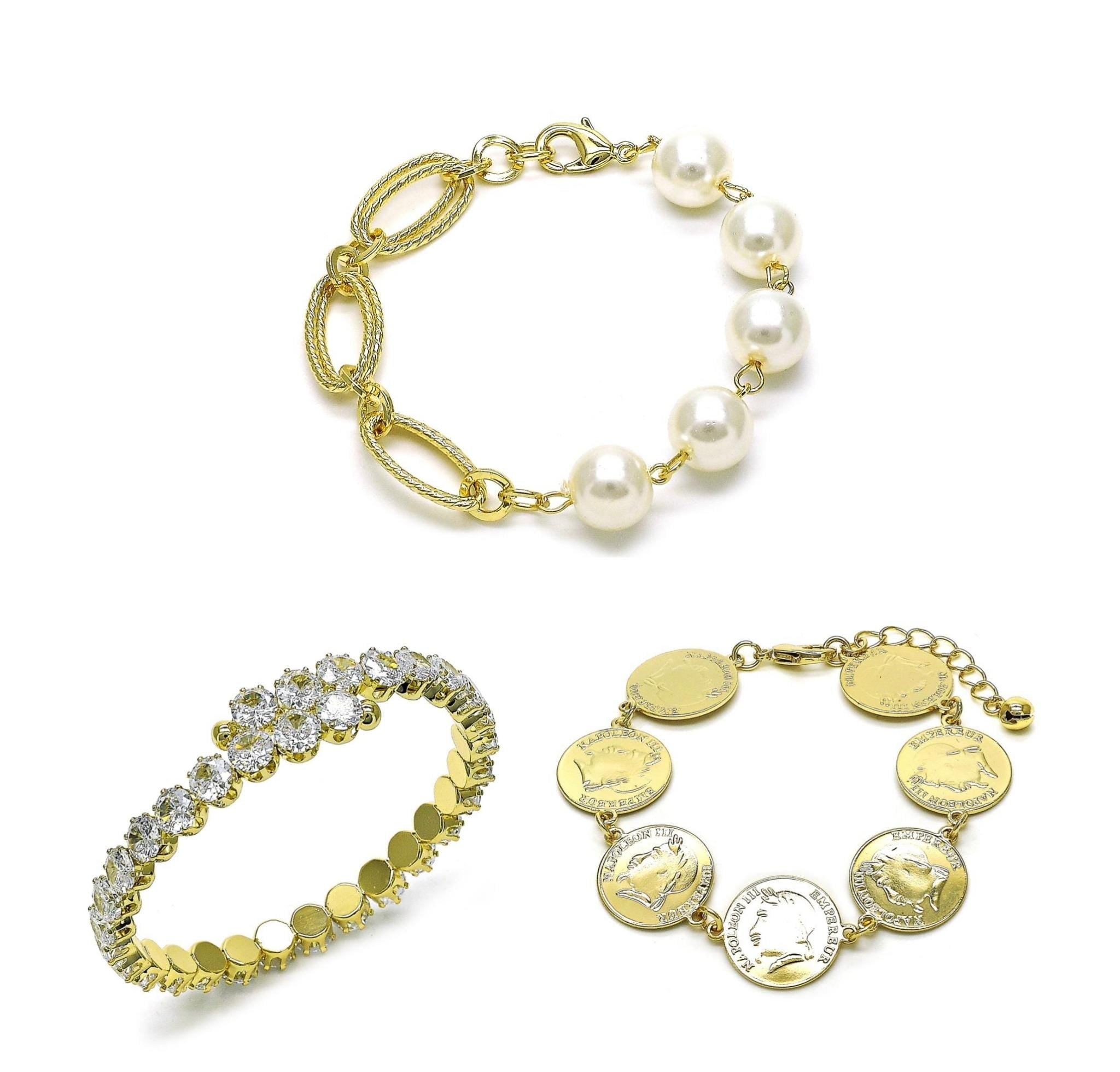 Brazaletes gold filled 18 kt