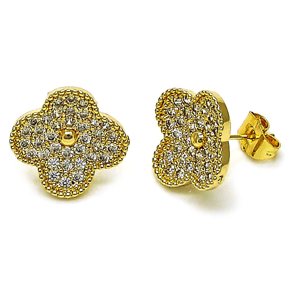 Arete  Gold filled Stud Clover