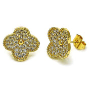Arete  Gold filled Stud Clover