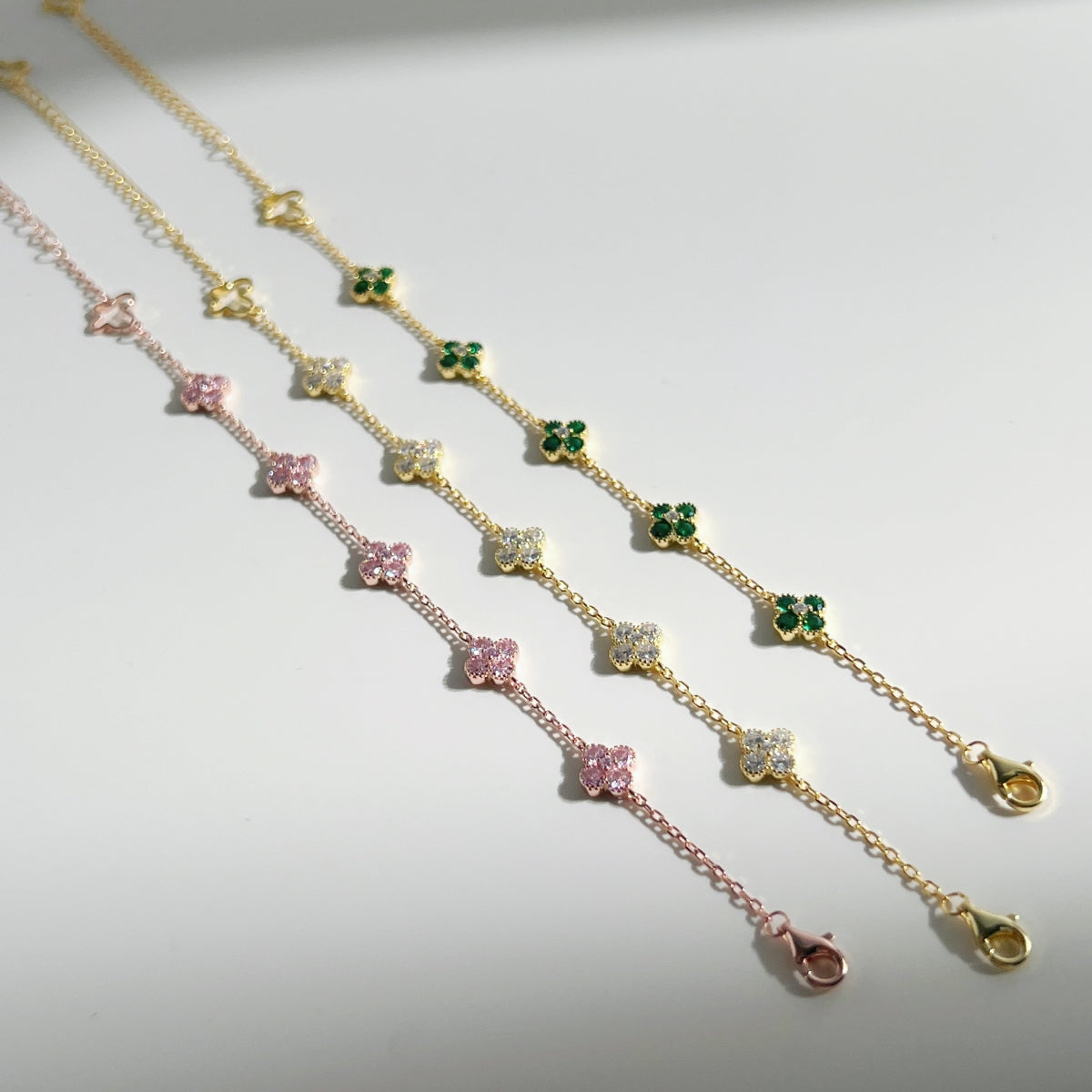 Pulsera Plata 925 Clover cz