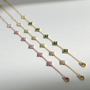 Pulsera Plata 925 Clover cz