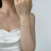 Pulsera Plata 925 Clover cz
