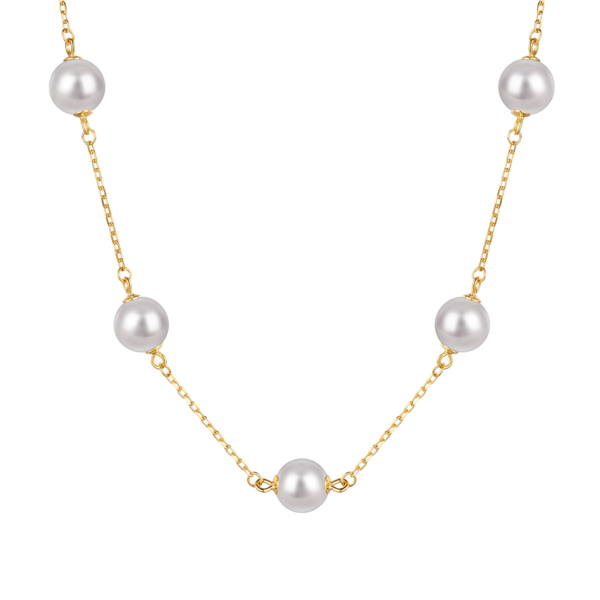 Collar Plata 925 Sterling Silver Perla Shell choker