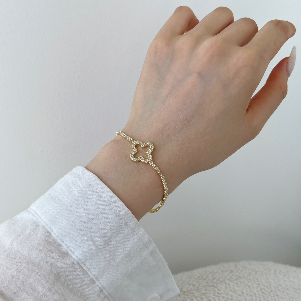 Pulsera Plata 925 Clover