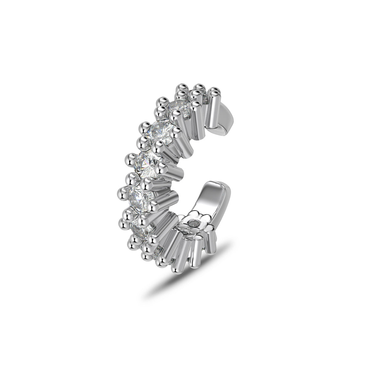 Arete Plata 925 Ear cuff CZ