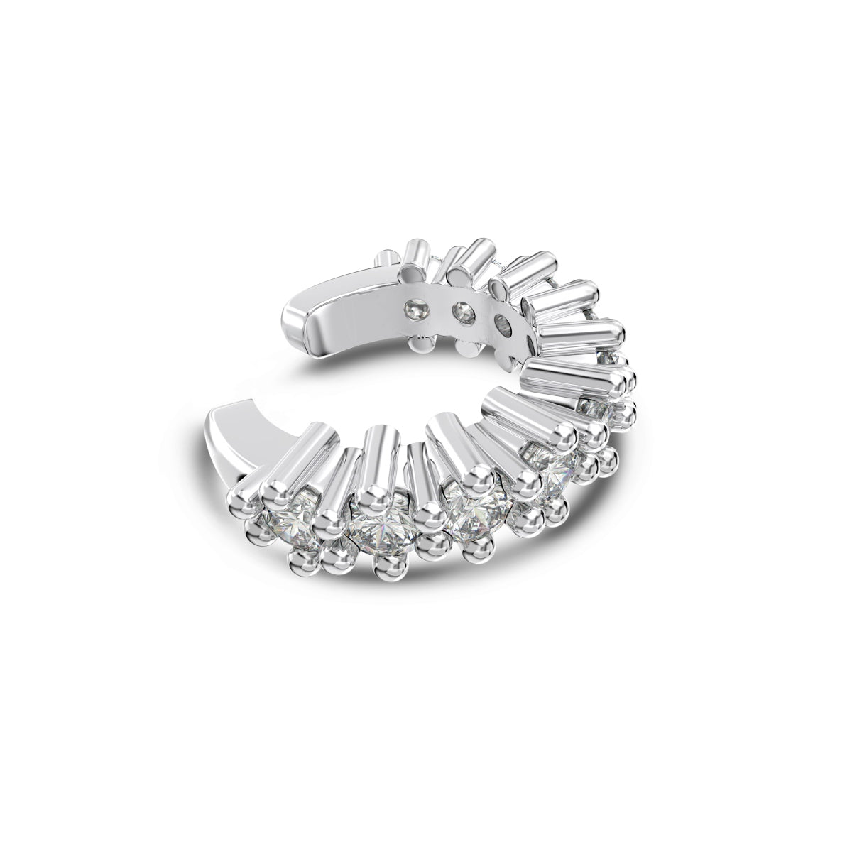 Arete Plata 925 Ear cuff CZ