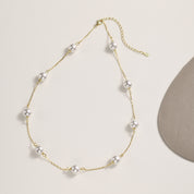 Collar Plata 925 Sterling Silver Perla Shell choker