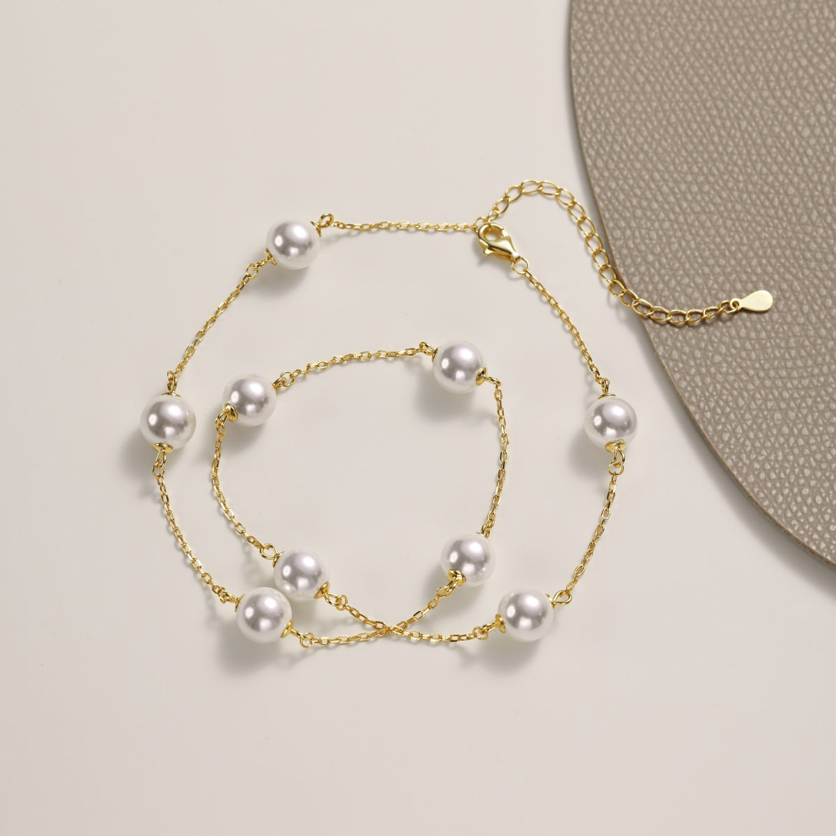 Collar Plata 925 Sterling Silver Perla Shell choker