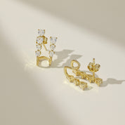 Arete Plata 925 Stud Cz