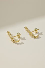 Arete Plata 925 Stud Cz