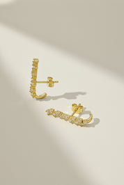 Arete Plata 925 Stud Cz