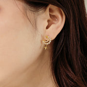 Arete Plata 925 Stud CZ