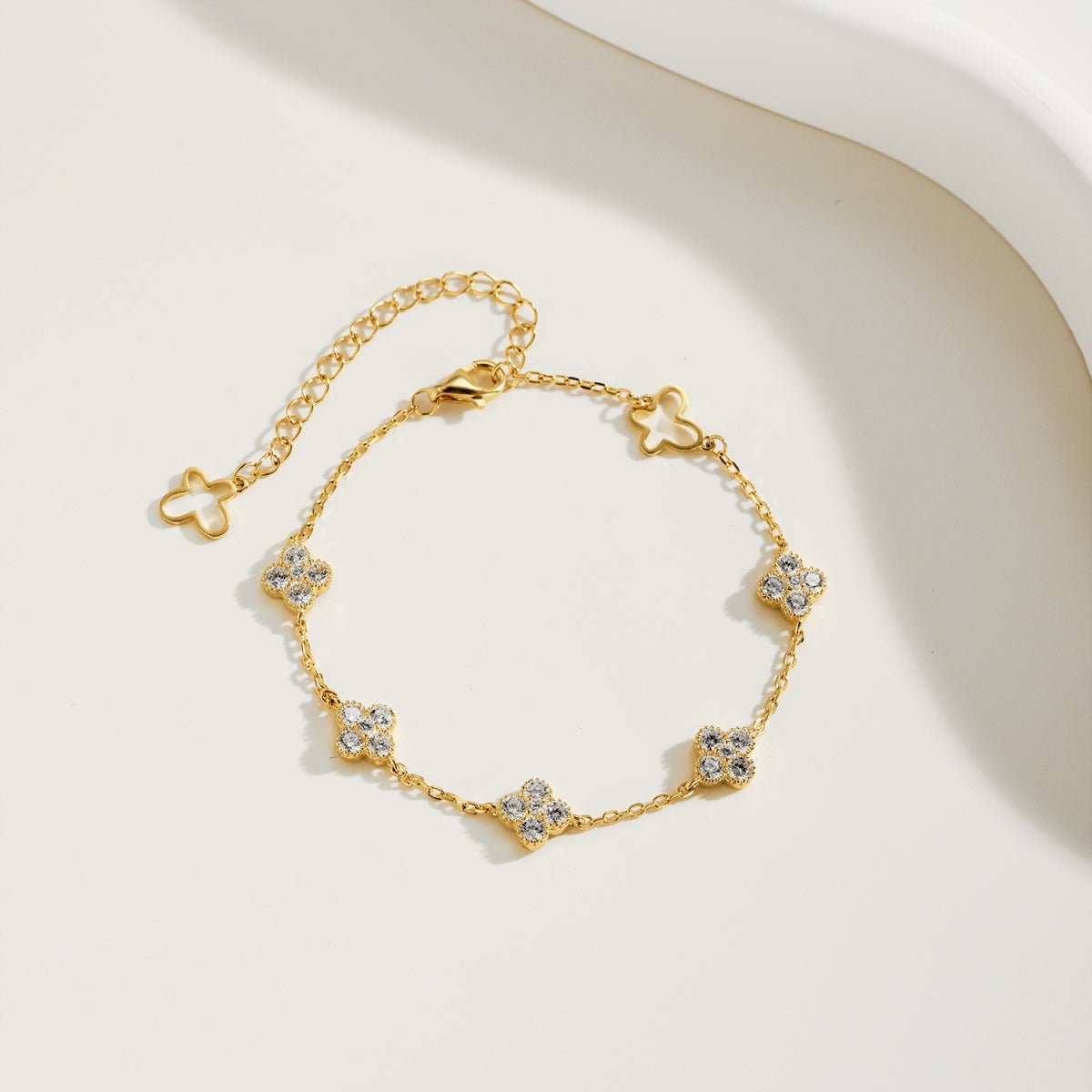 Pulsera Plata 925 Clover cz