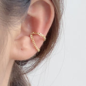 Arete Plata 925 Clip on Ear cuff