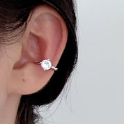 Aretes Plata 925 Clip On Ear Cuff Ring