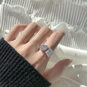 Anillo Plata 925 CZ Duo