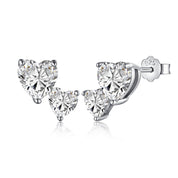 Arete Plata 925 Stud Corazon