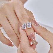 Anillo Plata 925 CZ Duo