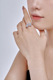 Anillo Plata 925 CZ Duo