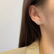 Arete Plata 925 Stud Corazon
