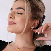 Arete Plata 925 Mariposa