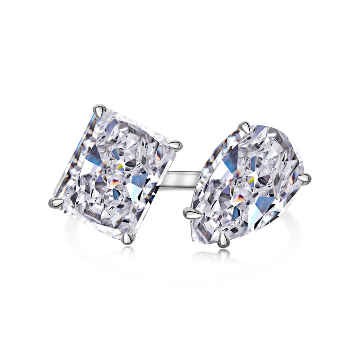 Anillo Plata 925 CZ Duo