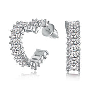 Arete Baguette corazon