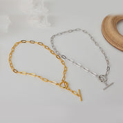 Collar / Chunky Plata 925  Paper Clip