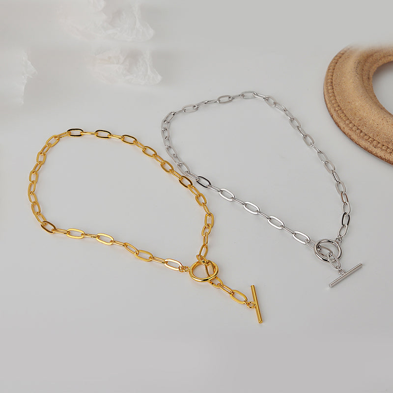 Collar / Chunky Plata 925  Paper Clip