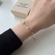Pulsera Plata 925 Clover cz
