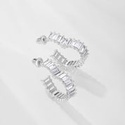 Arete Baguette corazon