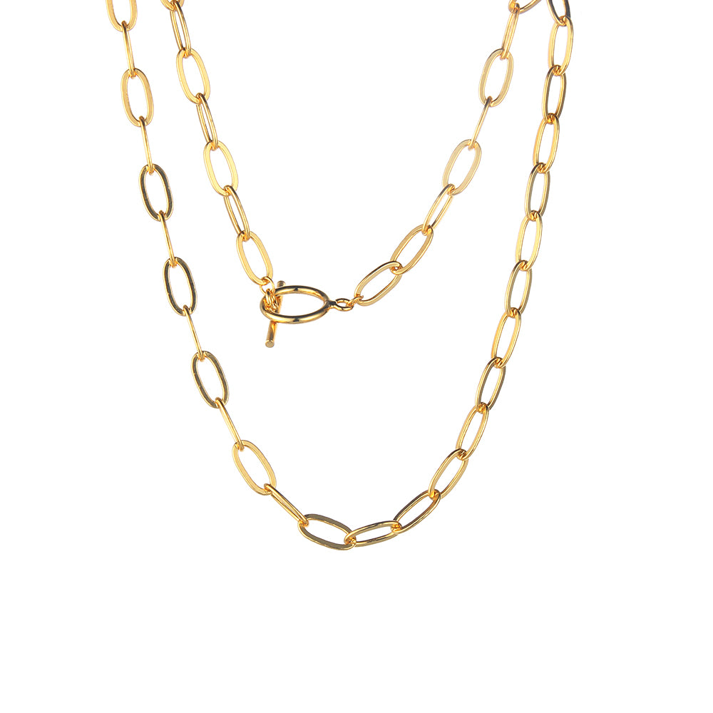 Collar / Chunky Plata 925  Paper Clip