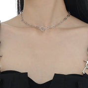 Collar / Chunky Plata 925  Paper Clip