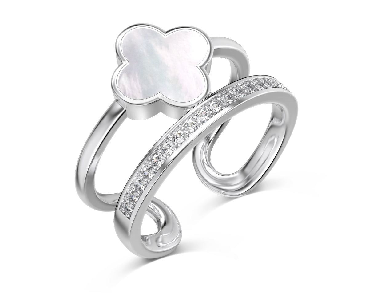 Anillo Plata 925 Clover