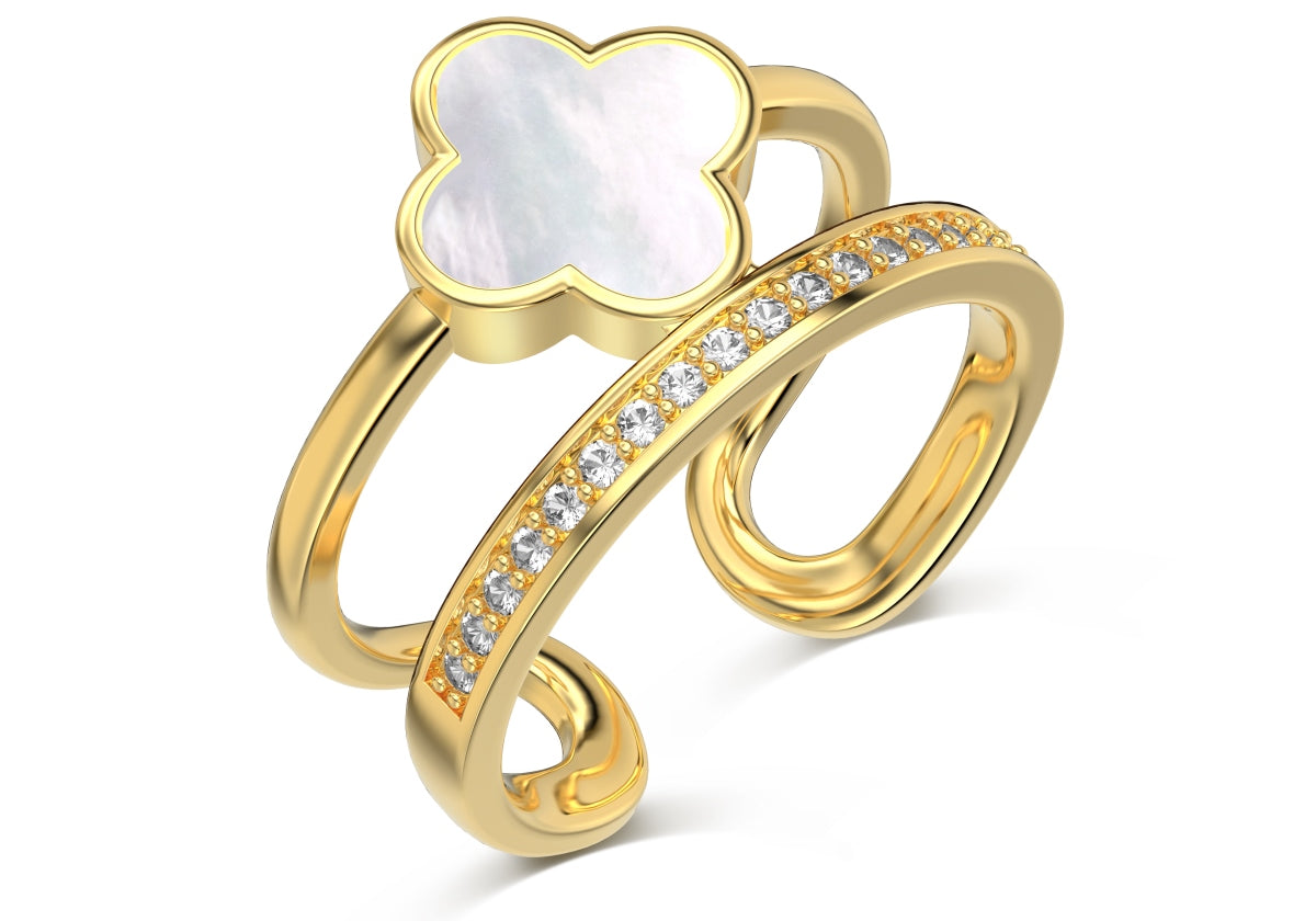 Clover 925 Sterling Silver Ring