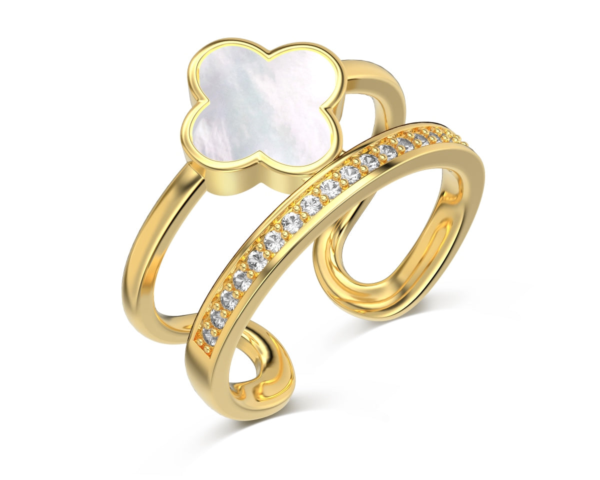 Anillo Plata 925 Clover