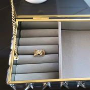 Anillo Dorado xoxo Chain