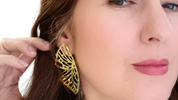 Aretes Gold filled Mariposa.