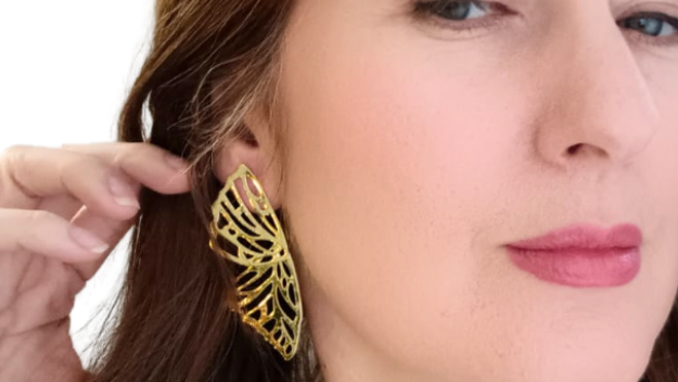 Aretes Gold filled Mariposa.