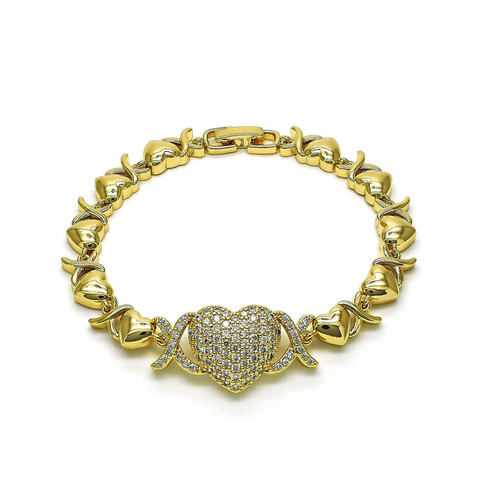 Pulsera Gold filled XOXO Abrazos y besos