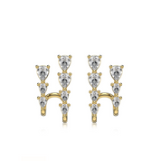 Arete Plata 925 Stud Cz