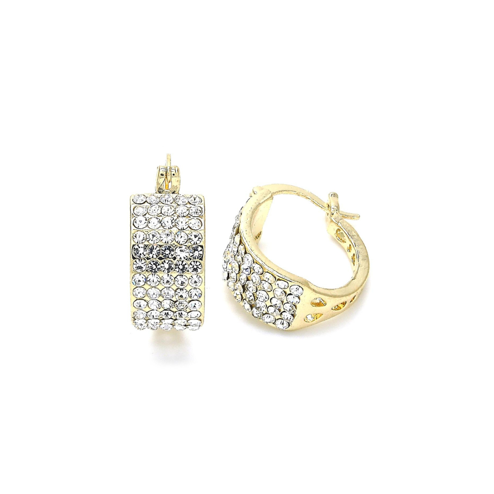 Argolla Gold filled Huggie Cristales
