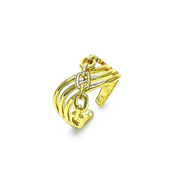 Anillo Dorado xoxo Chain