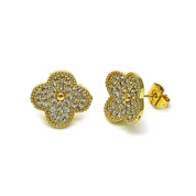 Arete  Gold filled Stud Clover