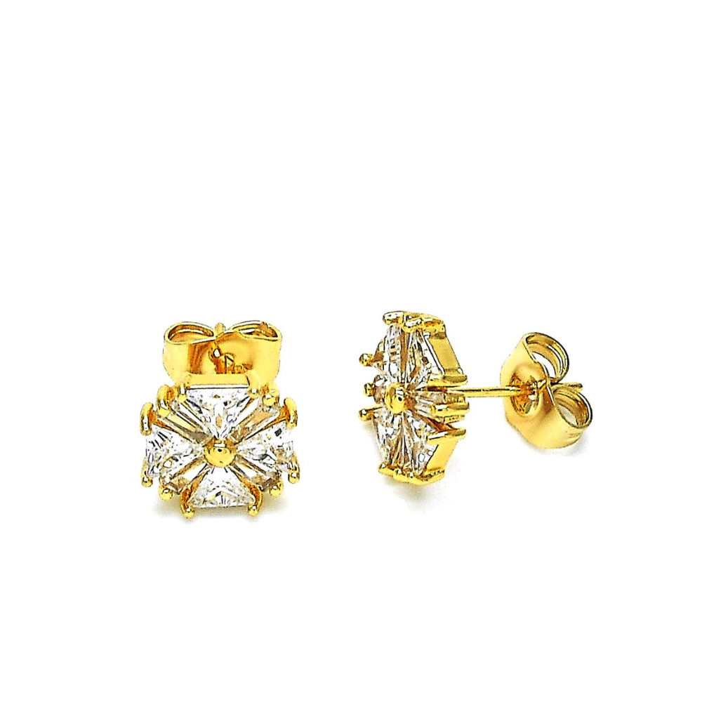 Arete Gold filled Stud Flor