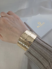 Brazalete Gold filled Hoja Dorada.