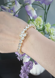 Brazalete Gold filled  Zirconias cz
